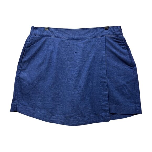 St. John's Bay - Women's Mid Rise Skort - Navy Blue - 14 - Picture 1 of 16